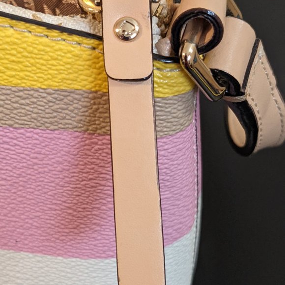 kate spade New York Grove Street Printed Millie Crossbody Handbag - Dune Stripe - Picture 9 of 11